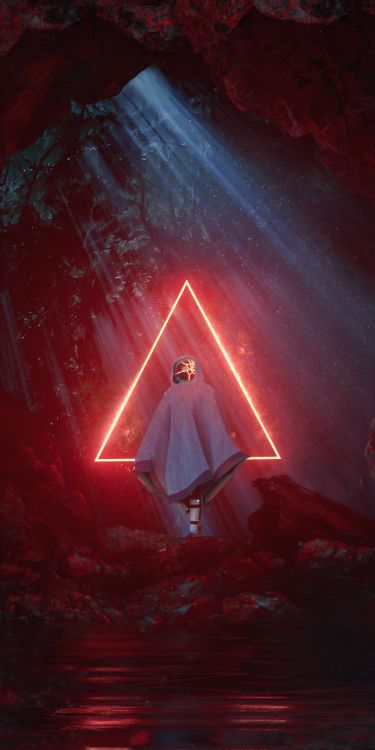 光, 明星, 天文学对象, 三角形, 空间 壁纸 1440x2880 允许