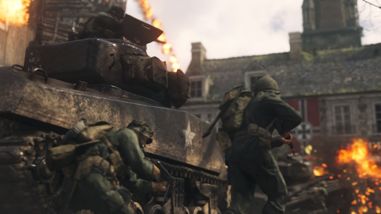 Call of Duty de la Seconde GUERRE Mondiale, Sledgehammer Games, Multijoueur Jeu Vidéo, Activision, Playstation 4. Wallpaper in 3448x1940 Resolution
