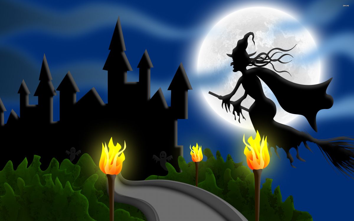 Ilustración, Halloween, Criatura Mítica, Personaje de Ficción, Android. Wallpaper in 2880x1800 Resolution