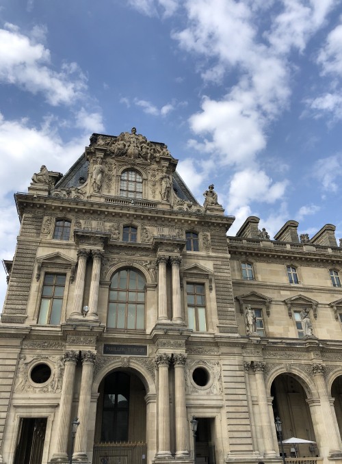 Image louvre, cloud, architecture, facade, arch