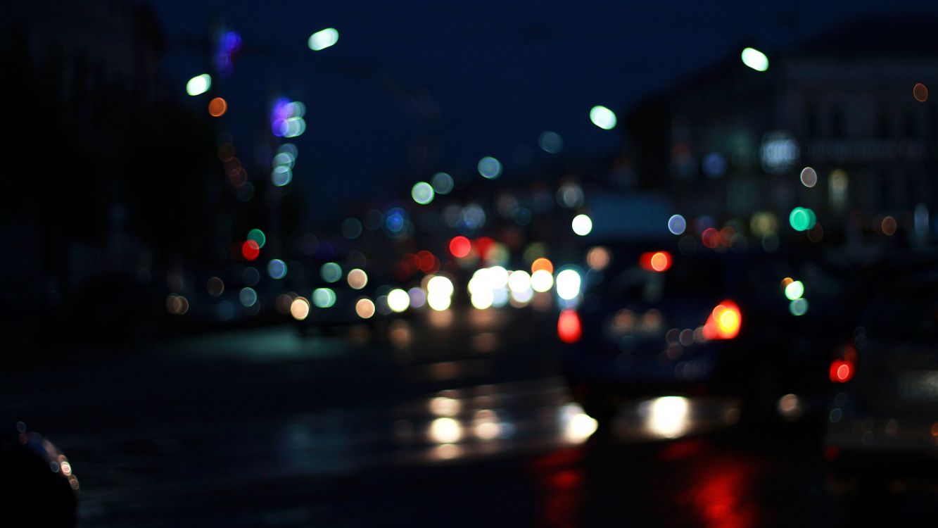 Imagen gratis: calle, luces, noche