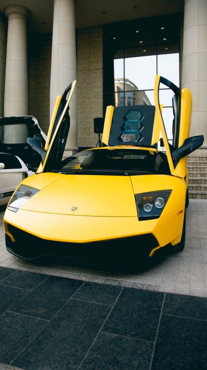 Lamborghini Murcilago, Car, Lamborghini, Supercar, Kapuze. Wallpaper in 1080x1920 Resolution