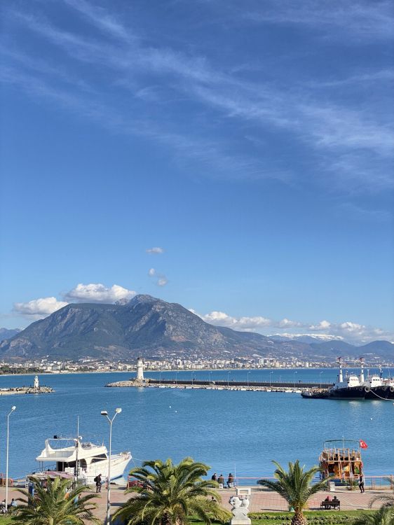 water, cloud, mountain, azure, blue