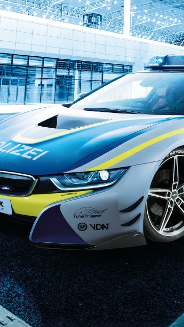 Image i8 polcia, cars, BMW I8 Roadster, sports car, BMW i8 Coup