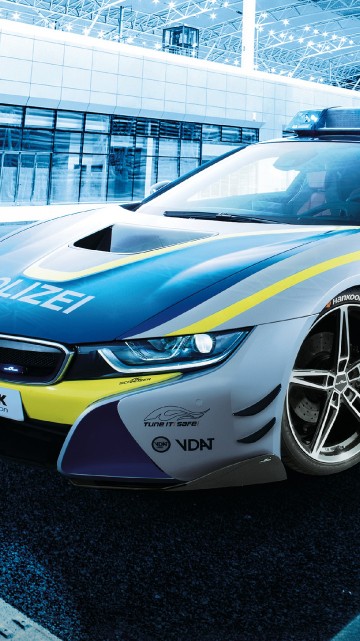 Image i8 polcia, cars, BMW I8 Roadster, sports car, BMW i8 Coup