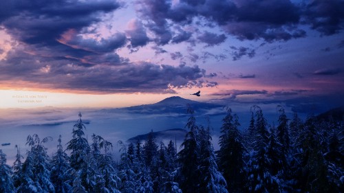 Image cloud, nature, mountain, blue, mountainous landforms