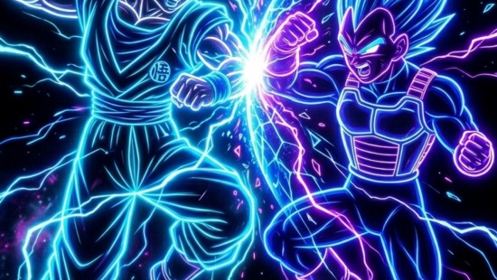 Image goku, Gogeta, vegeta dragon ball, darkness, blue