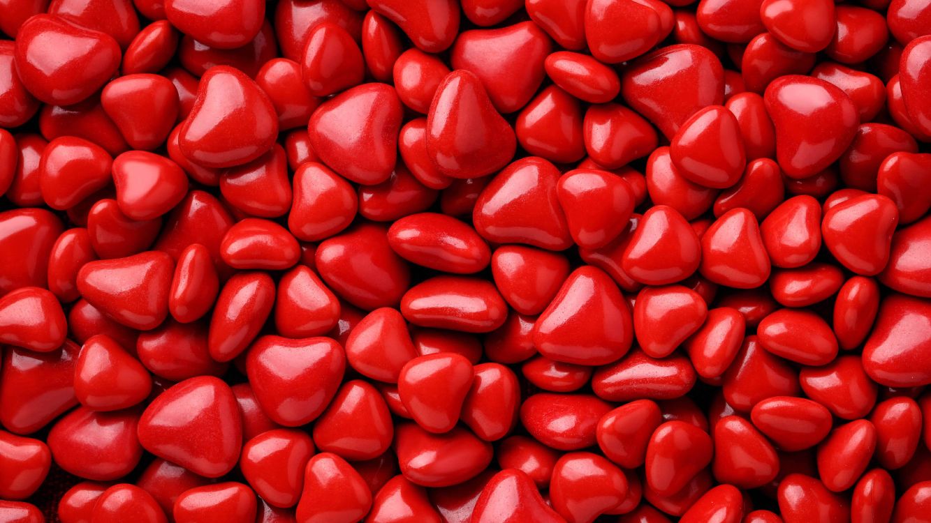 心脏, 红色的, 棒棒糖, 松饼, Twizzlers 樱桃笔尖 壁纸 7680x4320 允许