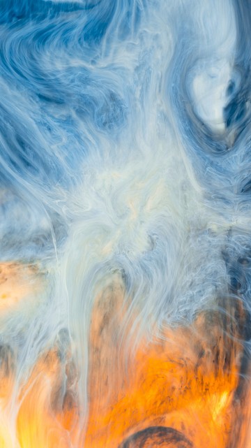 Image blue and white abstract painting