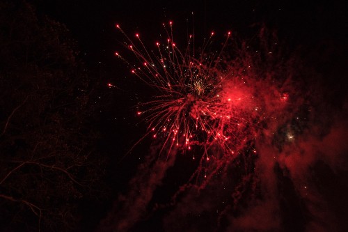 Image fireworks, Firecracker, red, light, night