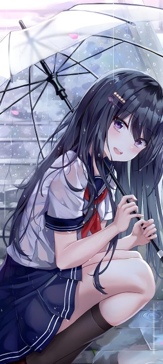 Cute Manga Fille Styl, Dessin Animé, Manche, Animation, Cartoon. Wallpaper in 2580x5732 Resolution