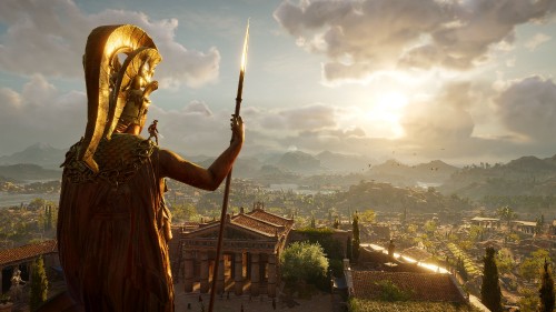 Image Assassins Creed Odyssey, ubisoft, mythology, sunlight, cloud