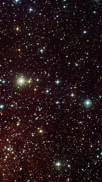 Image blue and white stars in the sky