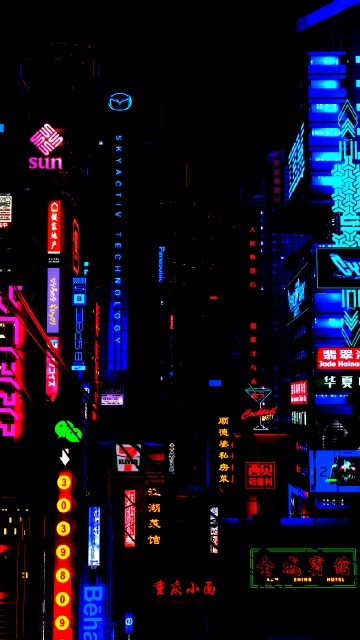 Image skyscraper, building, electricity, electronic signage, electric blue