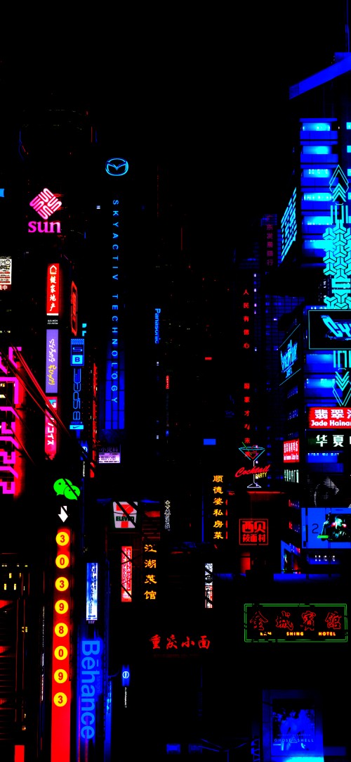 Image skyscraper, building, electricity, electronic signage, electric blue