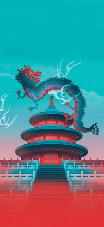 Illustration, Kunst, Design, Poster, Architektur. Wallpaper in 1125x2436 Resolution