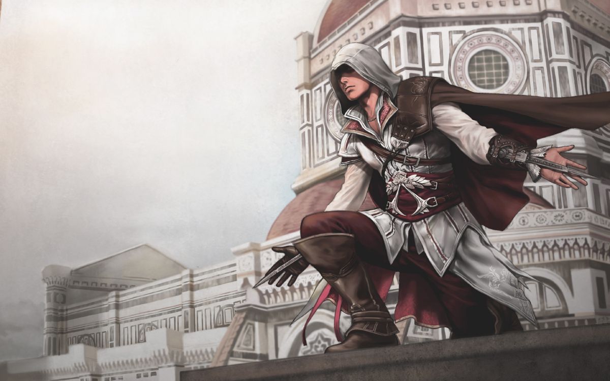 Assassins Creed II, ezio auditore, art, creative arts, video