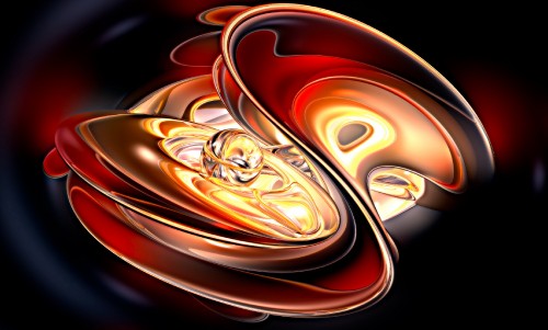 Image red and gold abstract illustration