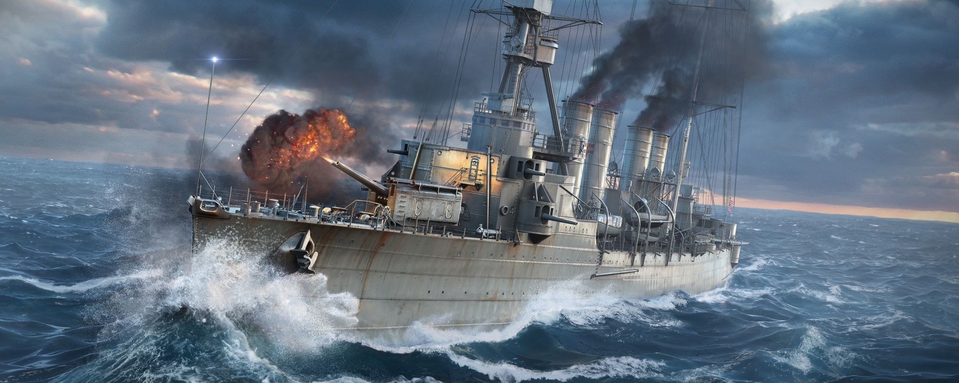 World of Warships, Boat, Watercraft, Ship, Warship. Wallpaper in 2560x1024 Resolution