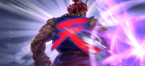 Image street fighter v, akuma, TEPPEN, purple, gesture