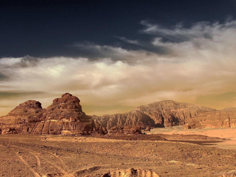 荒地, Wadi, 形成, 天空, 历史站 壁纸 2048x1536 允许