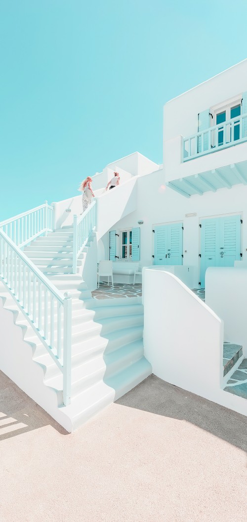 Image architecture, azure, Stairs, building, shade