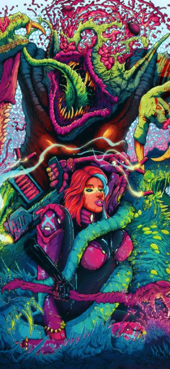 艺术, 绿色的, 紫色的, 品红色, 红色的 壁纸 1170x2535 允许