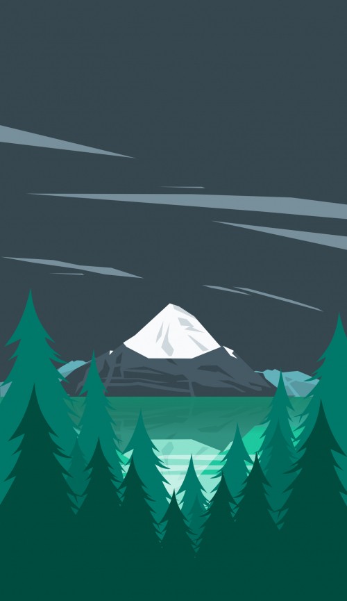 Image illustration, Google, minimalism, christmas tree, tree