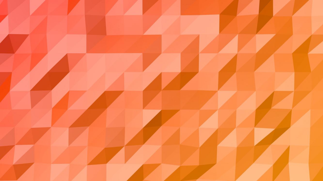 多边形, 橙色, 三角形, 对称, 矢量图形 壁纸 2560x1440 允许
