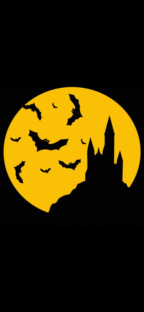 Image bitcoin halloween, crescent, moon, window, symbol