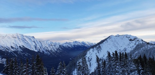 Image mountainous landforms, mountain, mountain range, snow, winter