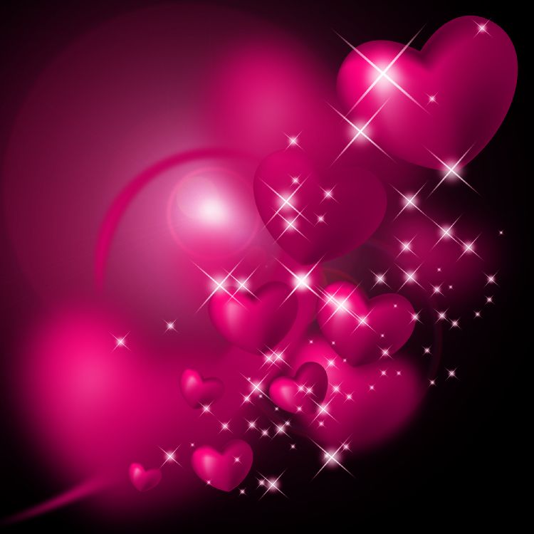 心脏, 粉红色, 爱情, 品红色, 光 壁纸 2500x2500 允许