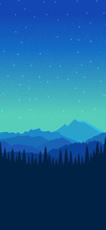 Cumbre, Alerce, Abetos de Douglas, Pino, Objeto Astronómico. Wallpaper in 2250x4872 Resolution