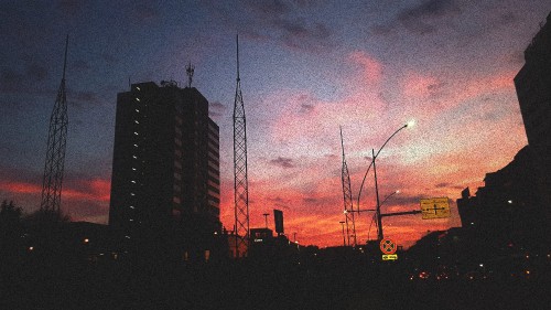 Image cloud, atmosphere, building, afterglow, street light