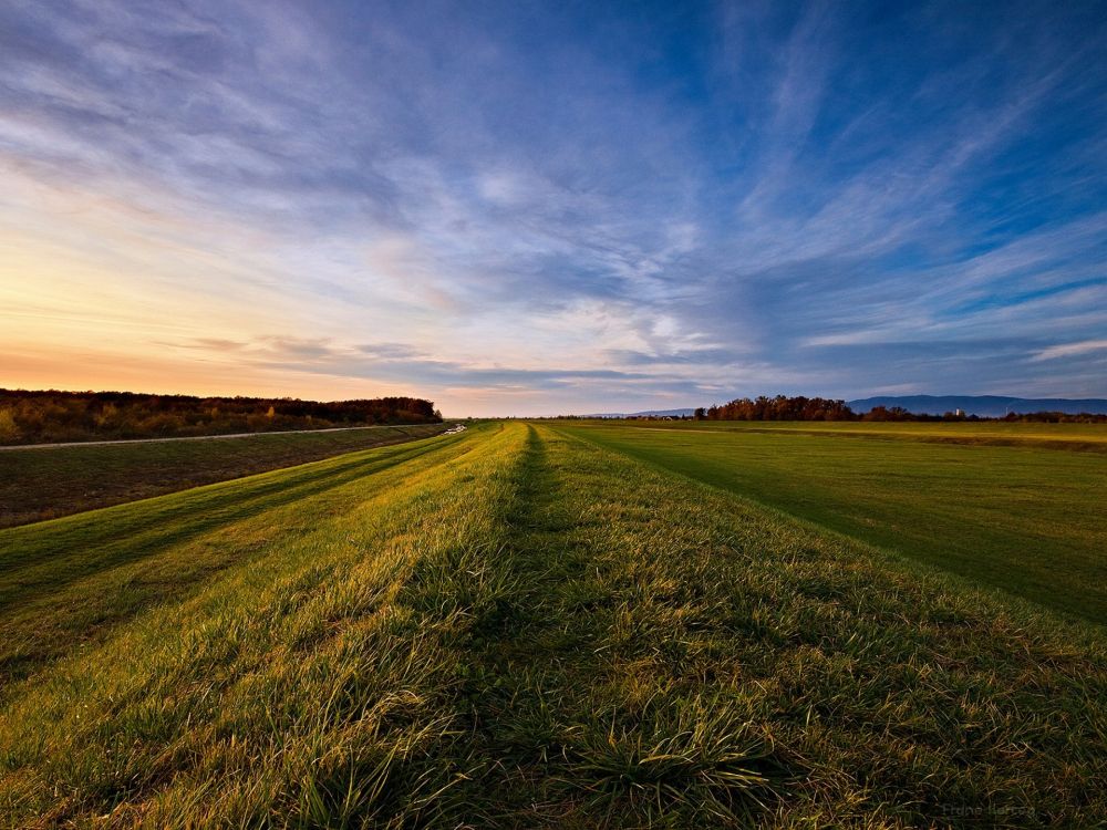 Tagsüber Grüne Wiese Unter Blauem Himmel. Wallpaper in 1920x1440 Resolution